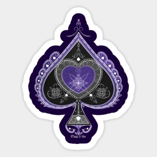 Delicate Ace of Spades Sticker